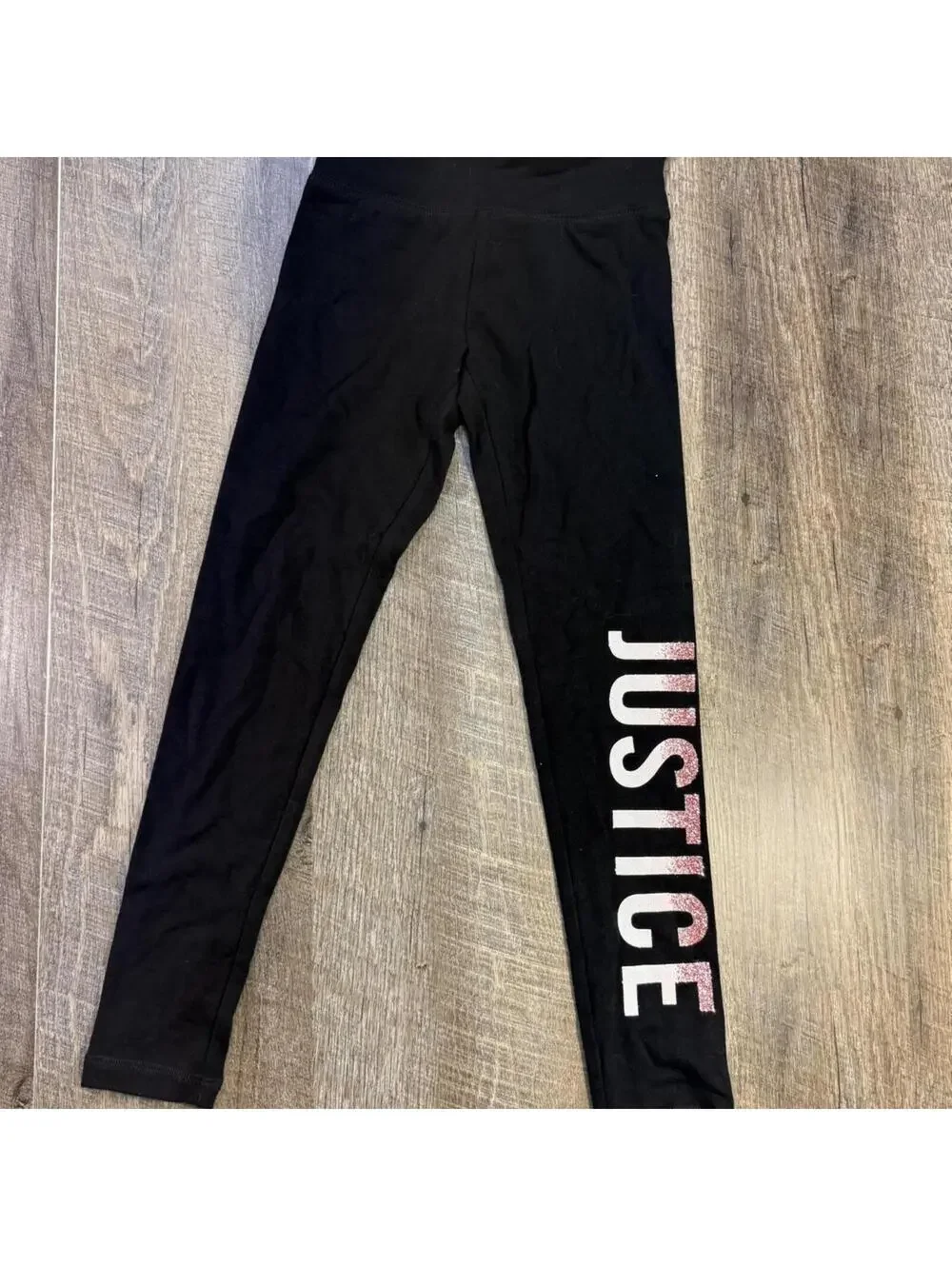 Justice Kid's Black Legging